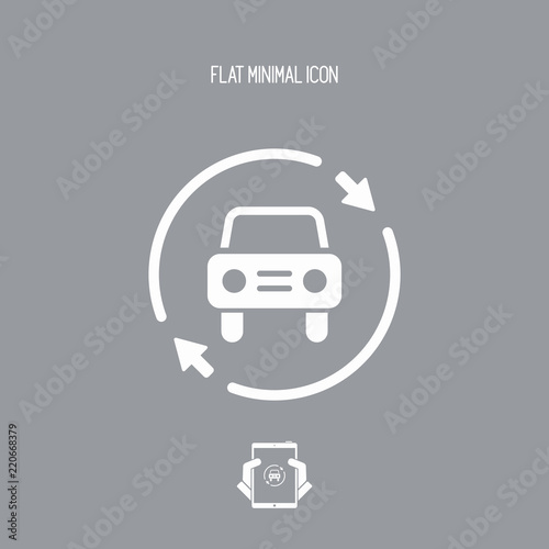 Car services renew icon