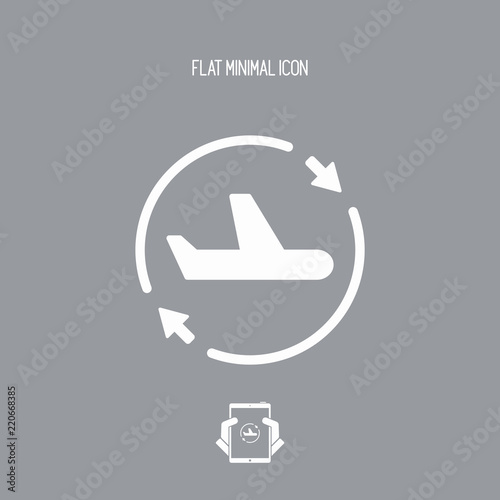 Airline services renew icon