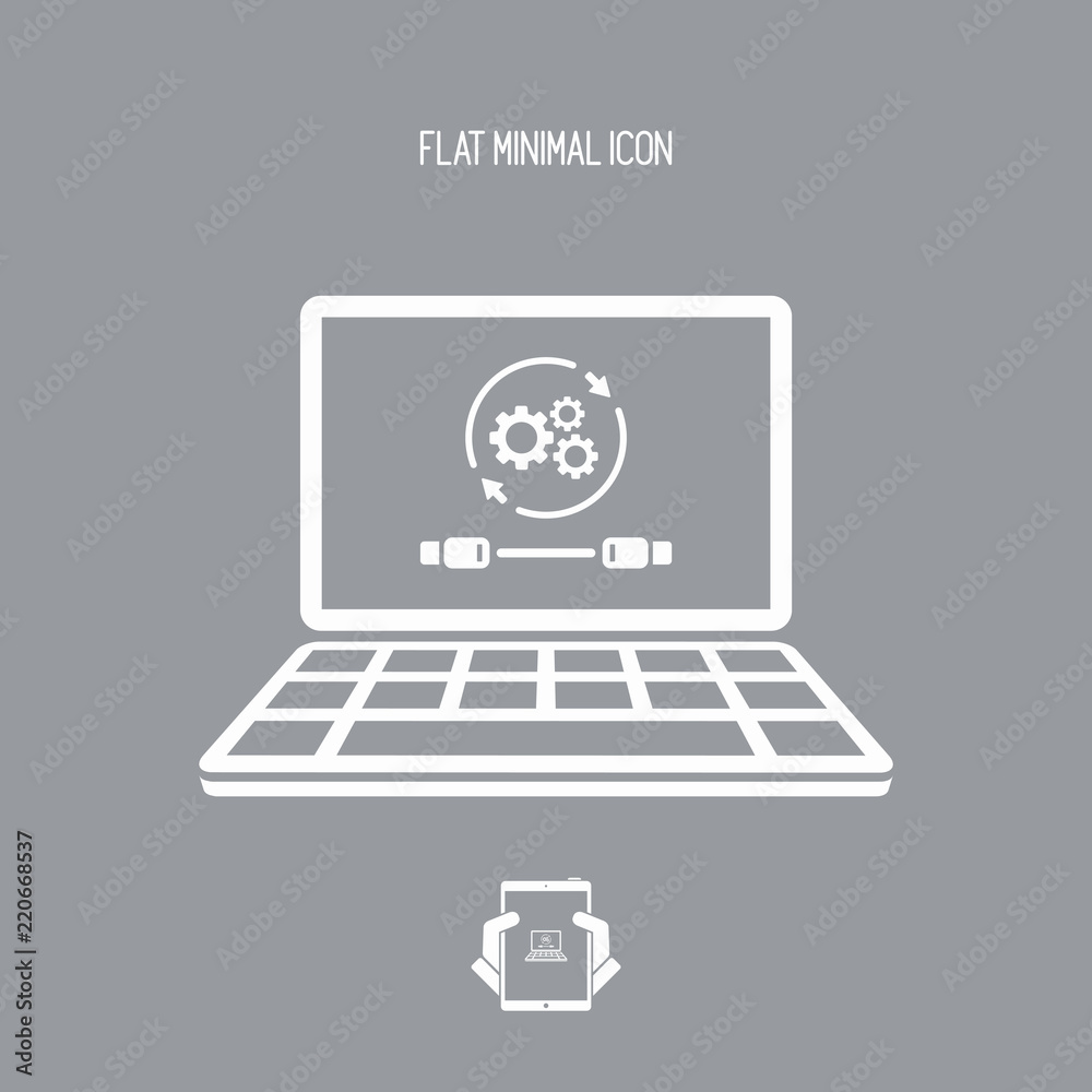 Cable connection settings icon Cable connection settings icon