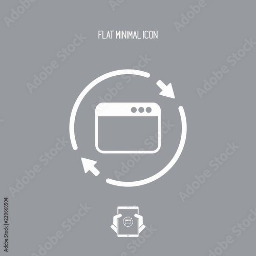 Web page refresh icon