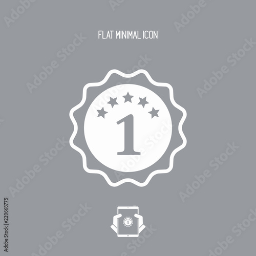 Number one symbol icon