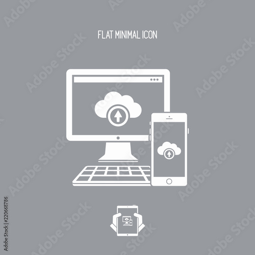 Multi devices cloud icon