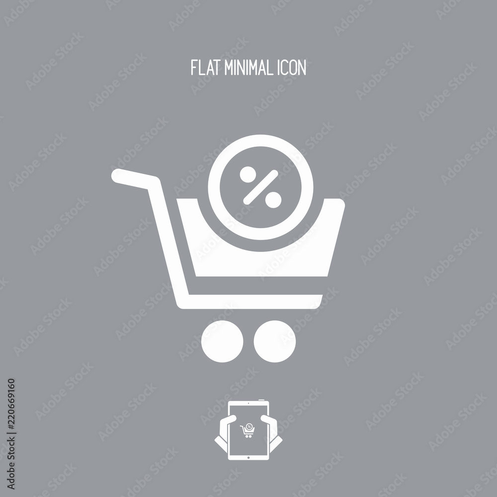 Cart with discount offer Cart with discount offer