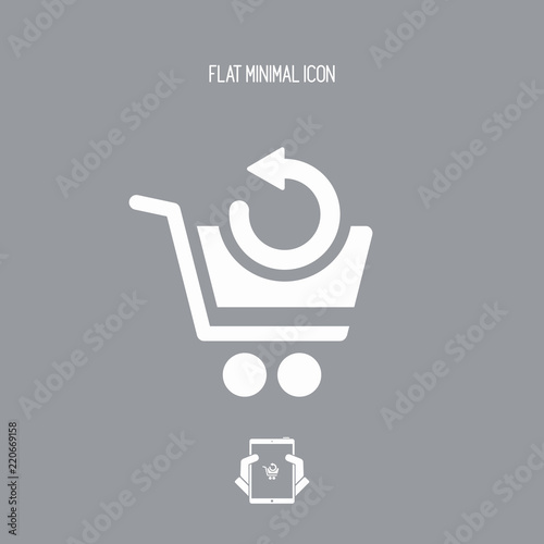 Back web shop icon