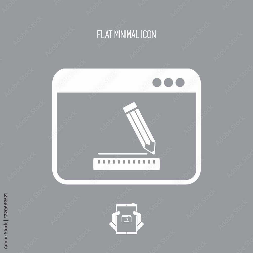 Software for design - Vector icon Software for design - Vector icon
