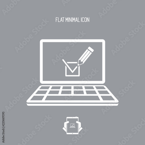 Checking box web icon