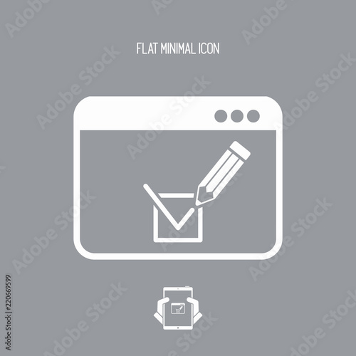 Checking box web icon