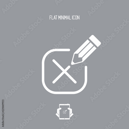 Mark option - Minimal vector icon