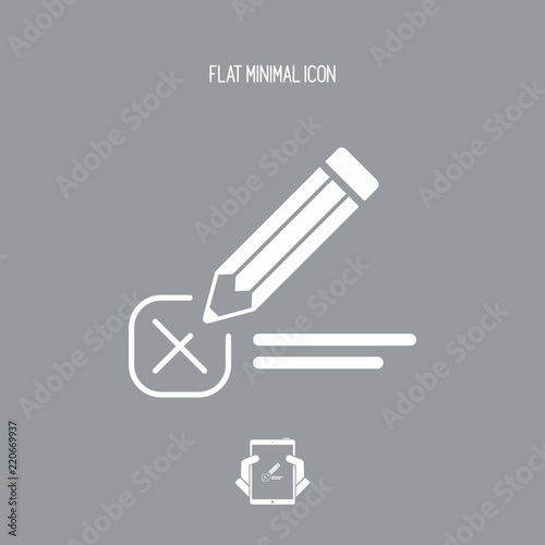Check option - Minimal vector icon