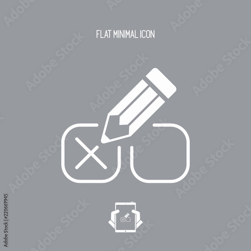 Check option - Minimal vector icon