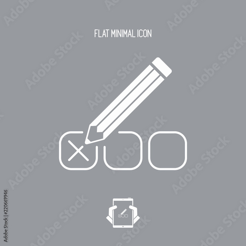 Check option - Minimal vector icon
