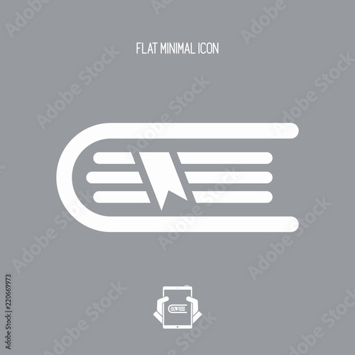 Book icon - Minimal vector icon