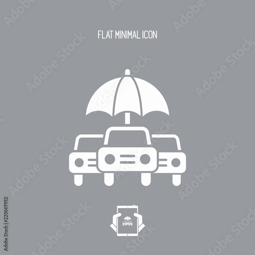 Car protection - Minimal vector icon