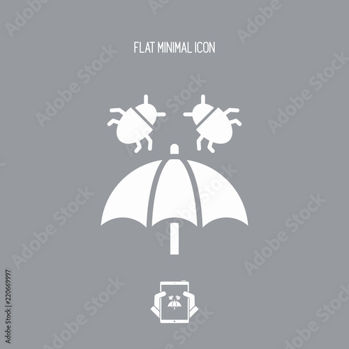 Virus protection - Minimal vector icon