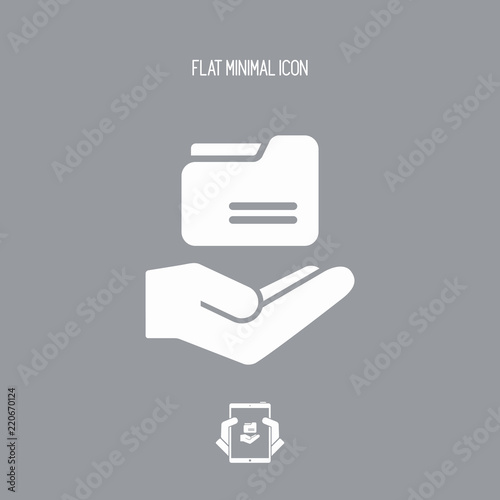 Service offer - Data storage - Minimal icon