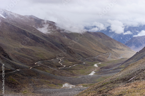 Khardung La Pass Highest road of The World Leh Ladakh, Jammu and Kashmir, India