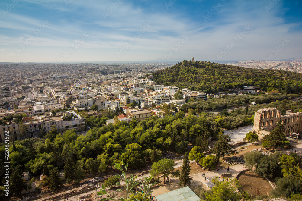 Athens panorama from the Acropolis