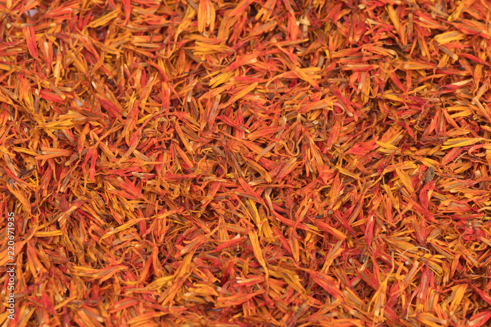 Fototapeta premium Dried safflower background