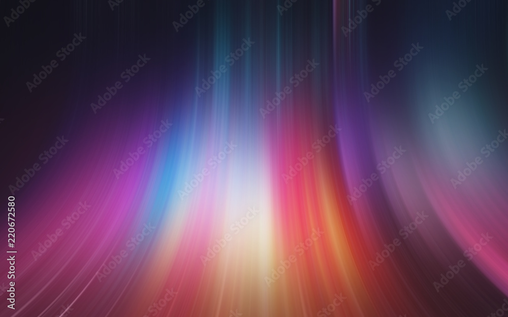 Abstract light effect texture rainbow wallpaper 3D rendering