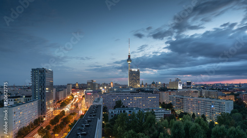 Canvas Print Berliner Fernsehturm am Abend