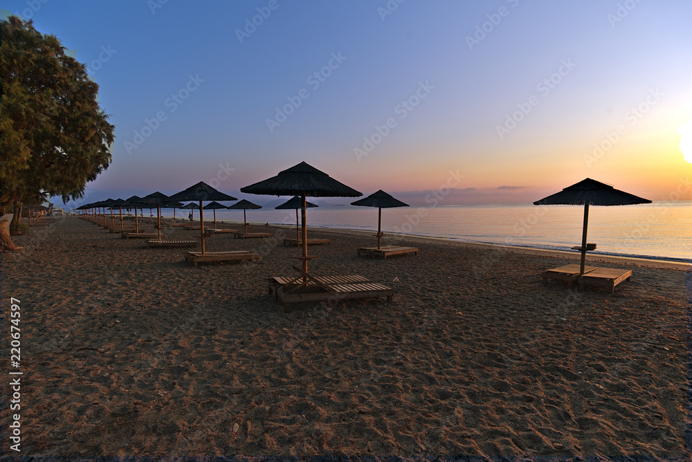 Fototapeta premium Sunrise on the island of Kos