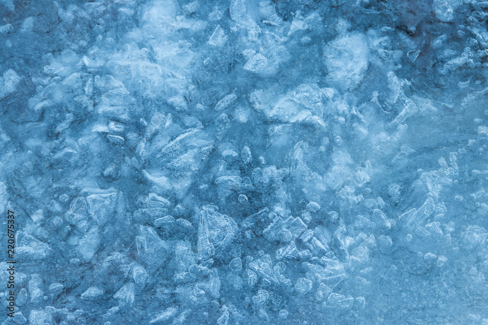 Texture of the ice surface. Winter background Texture of the ice surface. Winter background