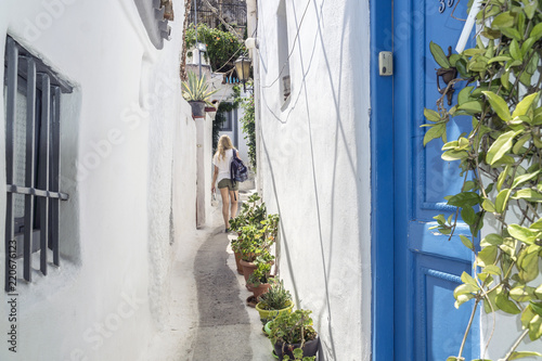 The historic Anafiotika district of Athens is full of old, small, charming houses.