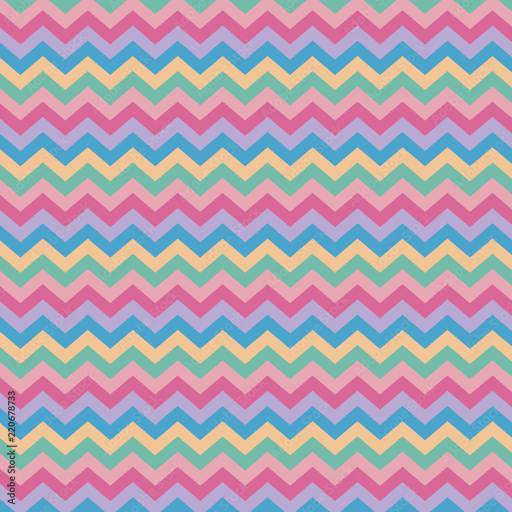 Zigzag pattern. Geometric background flat style illustration. Texture for print, banner, web, flayer, cloth, textile. 