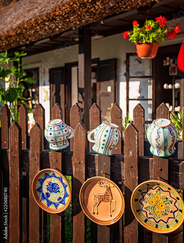 Nice old houses in the old town of Tihany, Hungary
