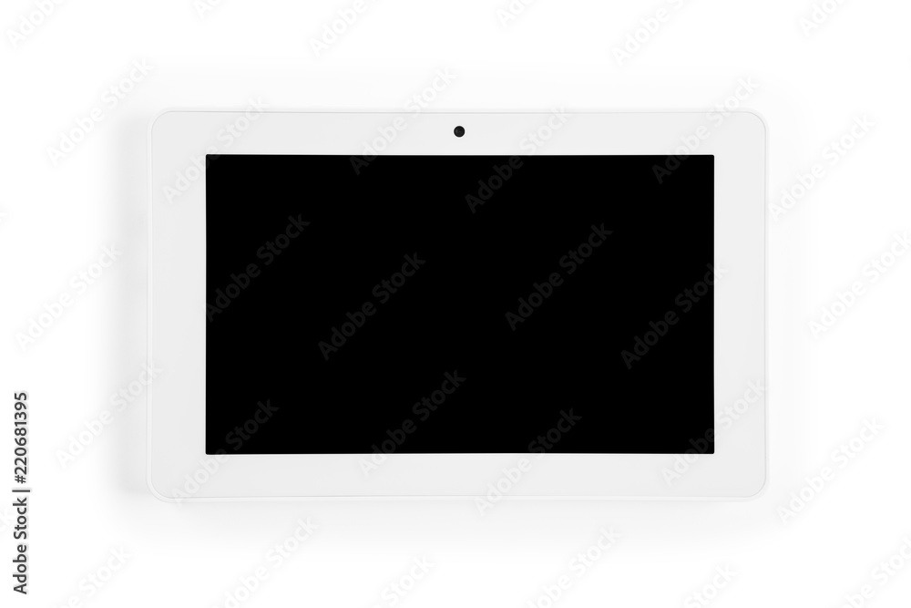 white tablet pc on white background white tablet pc on white background
