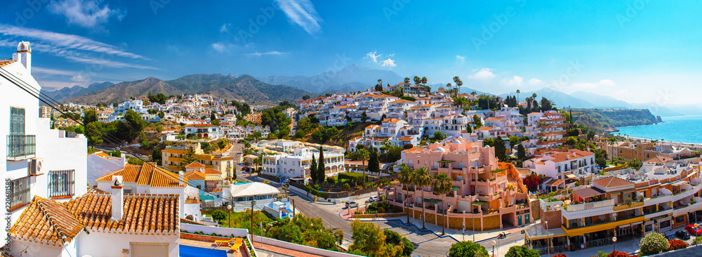 White color houses in Nerja