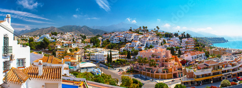 Obraz na płótnie White color houses in Nerja w salonie