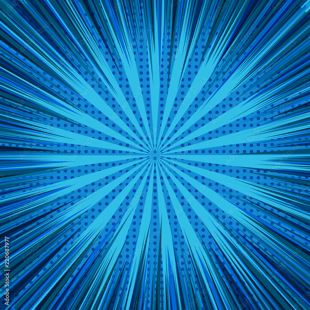 Obraz premium Comic bright explosive template