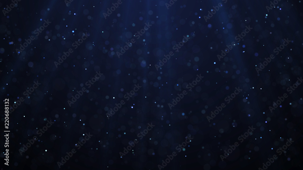 Dust particles. Abstract particle background. Dots background. 4k rendering.