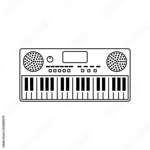 Music synthesizer icon