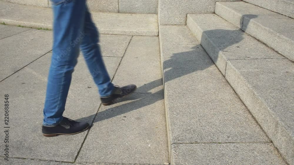 Walking on the stairs Walking on the stairs