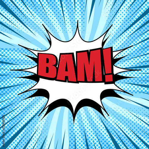 Comic page colorful dynamic template