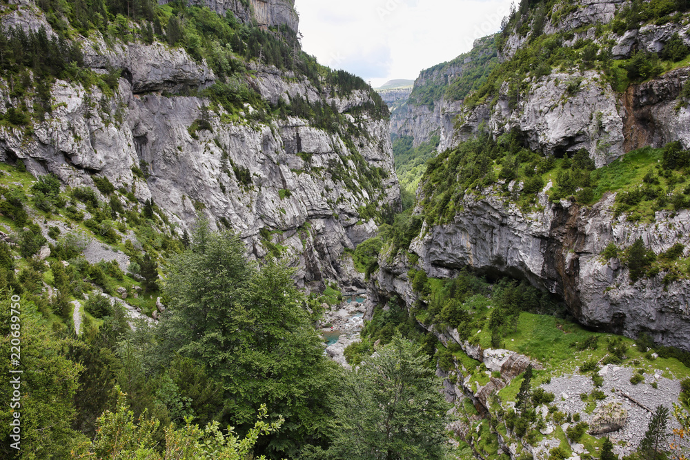 Anisclo canyon in Ordesa national park, Spain