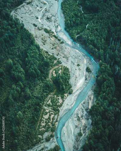 Aerial View of Forest and River © Chase