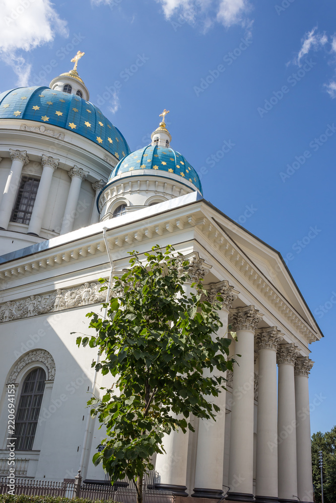 The Trinity Cathedral (Troitsky sobor; Troitse-Izmailovsky sobor), sometimes called the Troitsky Cathedral, in Saint Petersburg, Russia
