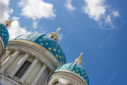 The Trinity Cathedral (Troitsky sobor; Troitse-Izmailovsky sobor), sometimes called the Troitsky Cathedral, in Saint Petersburg, Russia photo