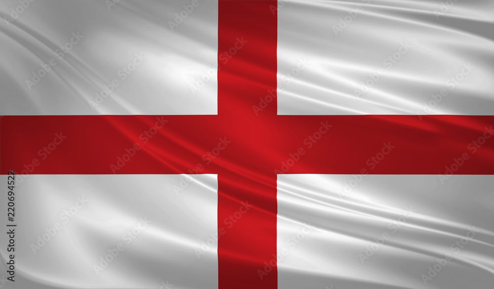 England flag blowing in the wind. Background texture. 3d rendering, wave. England flag blowing in the wind. Background texture. 3d rendering, wave.