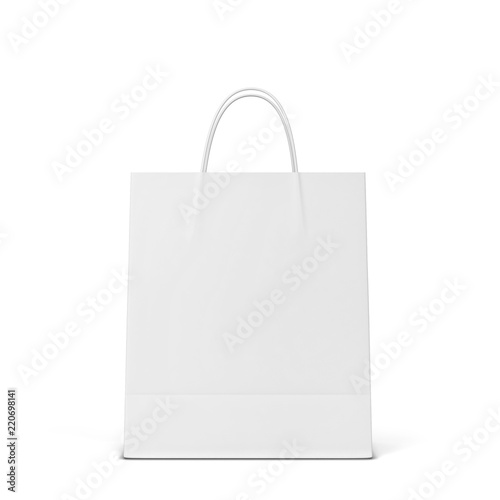 Blank shopping bag mockup
