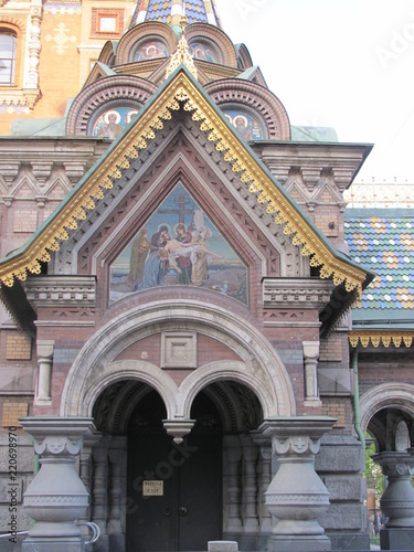 Temple of the Savior on the Blood  Petersburg  detail