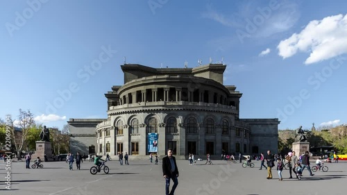 Time lapse Yerevan Opera, Freedom Sq. photo