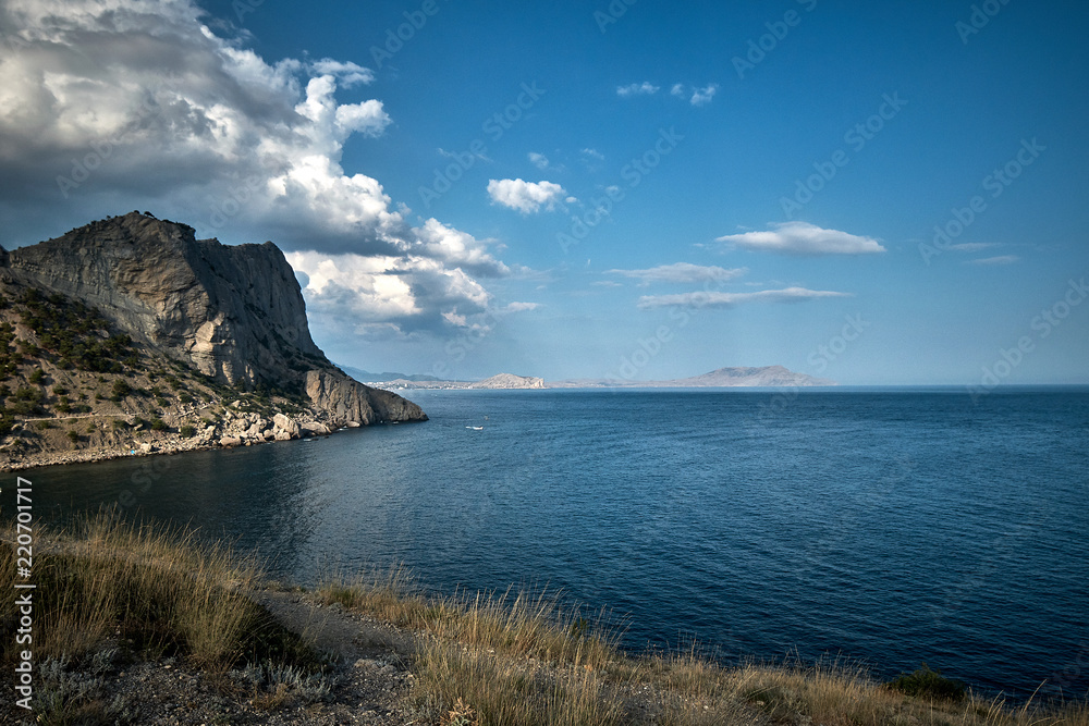 Naklejka premium Landscape of Novy Svet in the Crimea