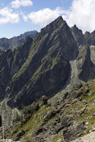 View on mountain Peaks and alpine Landscape of the High Tatras, Slovakia © Kajano