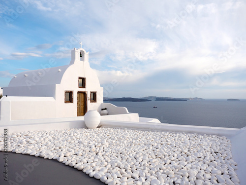 Traditional church roof top photo