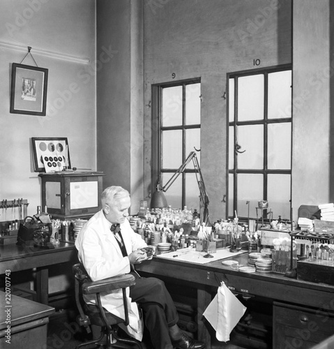Portrait of scientist Alexander Fleming photo