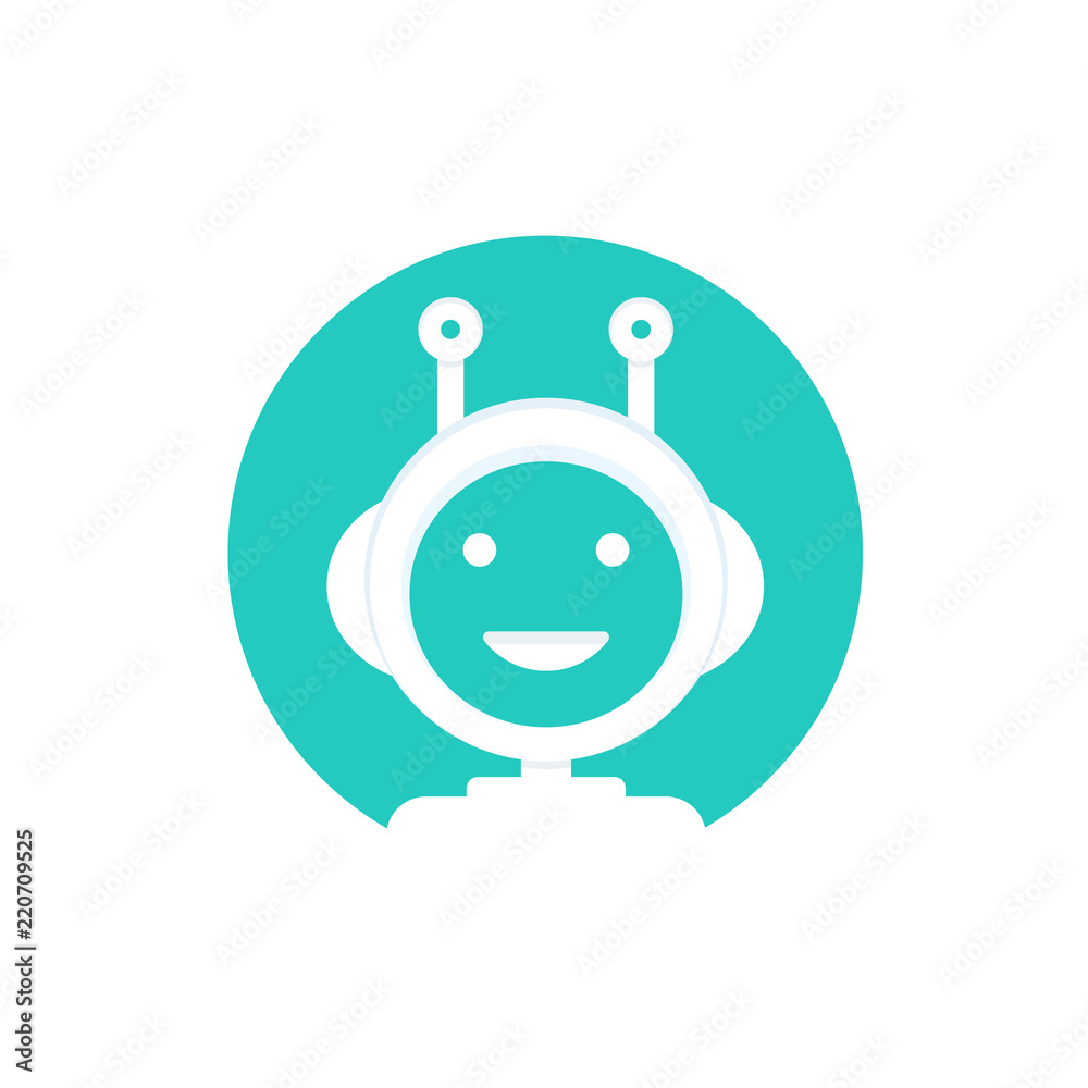 Chat bot icon background. Virtual assistant for website. Chat bot concept  for customer service. Vector. vector de Stock | Adobe Stock